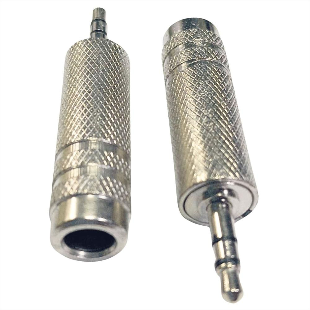 Adaptador De Audio 6.3 Hembra A 3.5 Macho Estéreo Metálico img #2