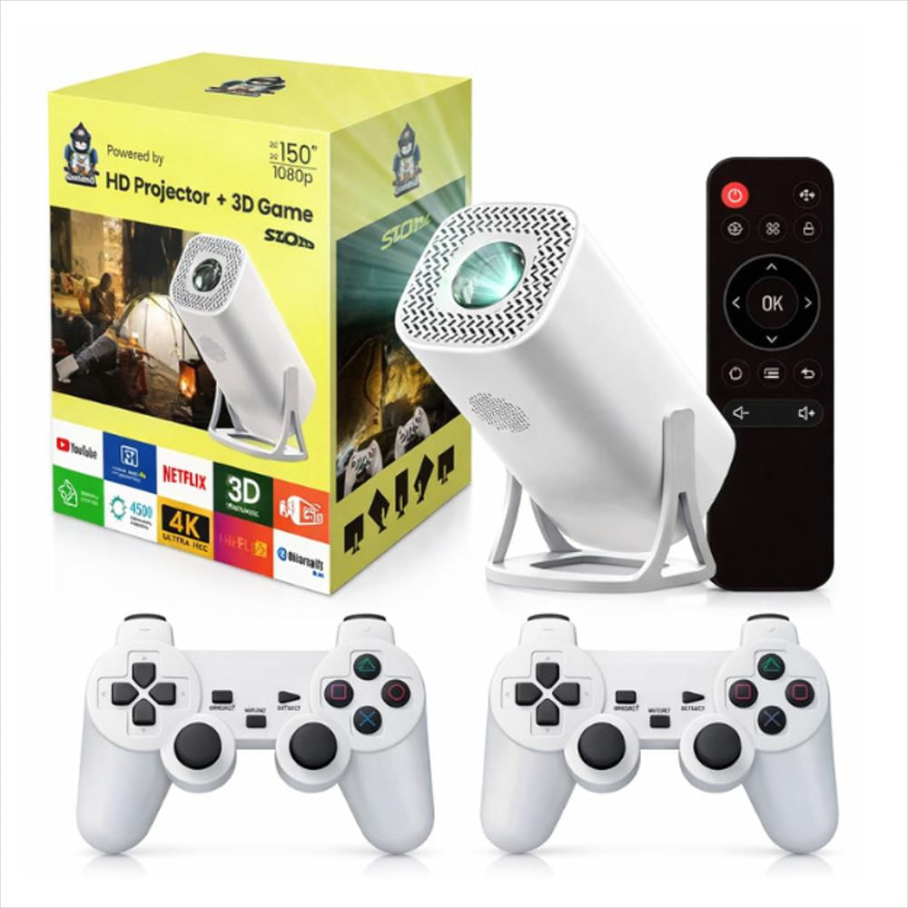 Proyector Smart Android 2 En 1 Emulador De Juegos Inalambrico img #1