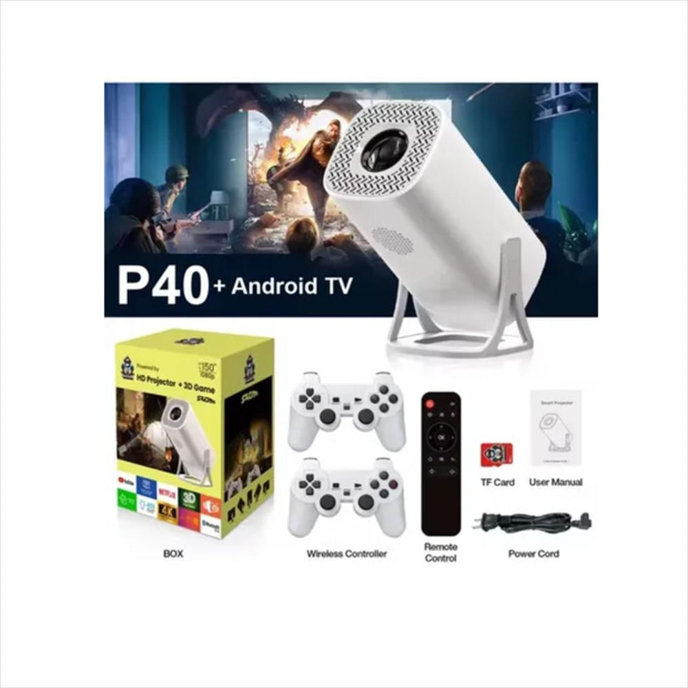 Proyector Smart Android 2 En 1 Emulador De Juegos Inalambrico img #2