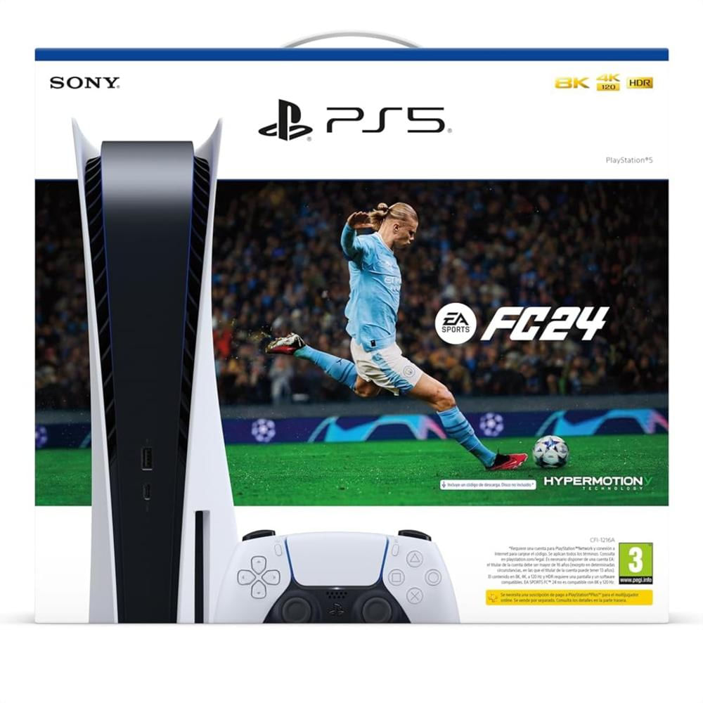 Consola Ps5 825Gb Blanca Fifa 24 img #1