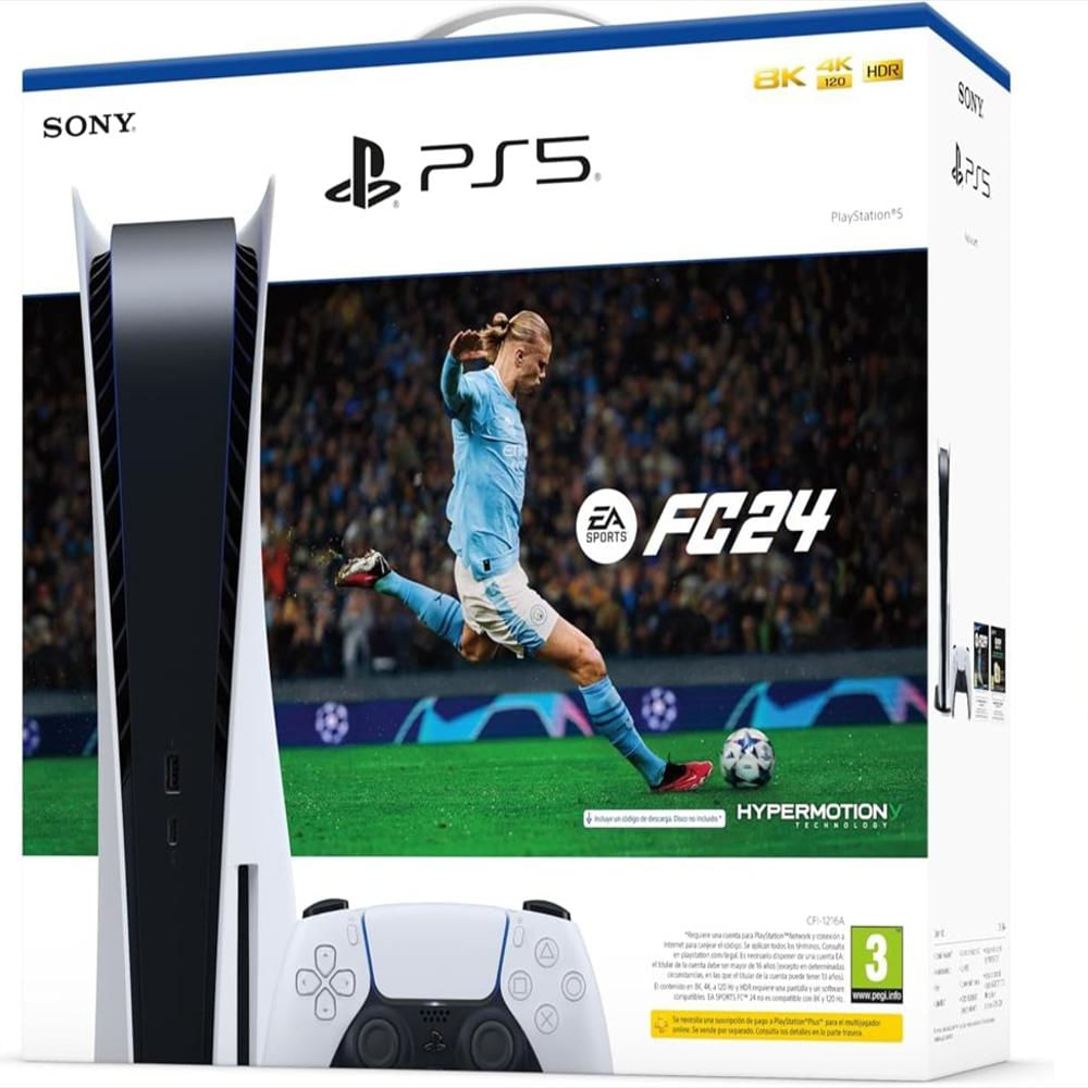 Consola Ps5 825Gb Blanca Fifa 24 img #3