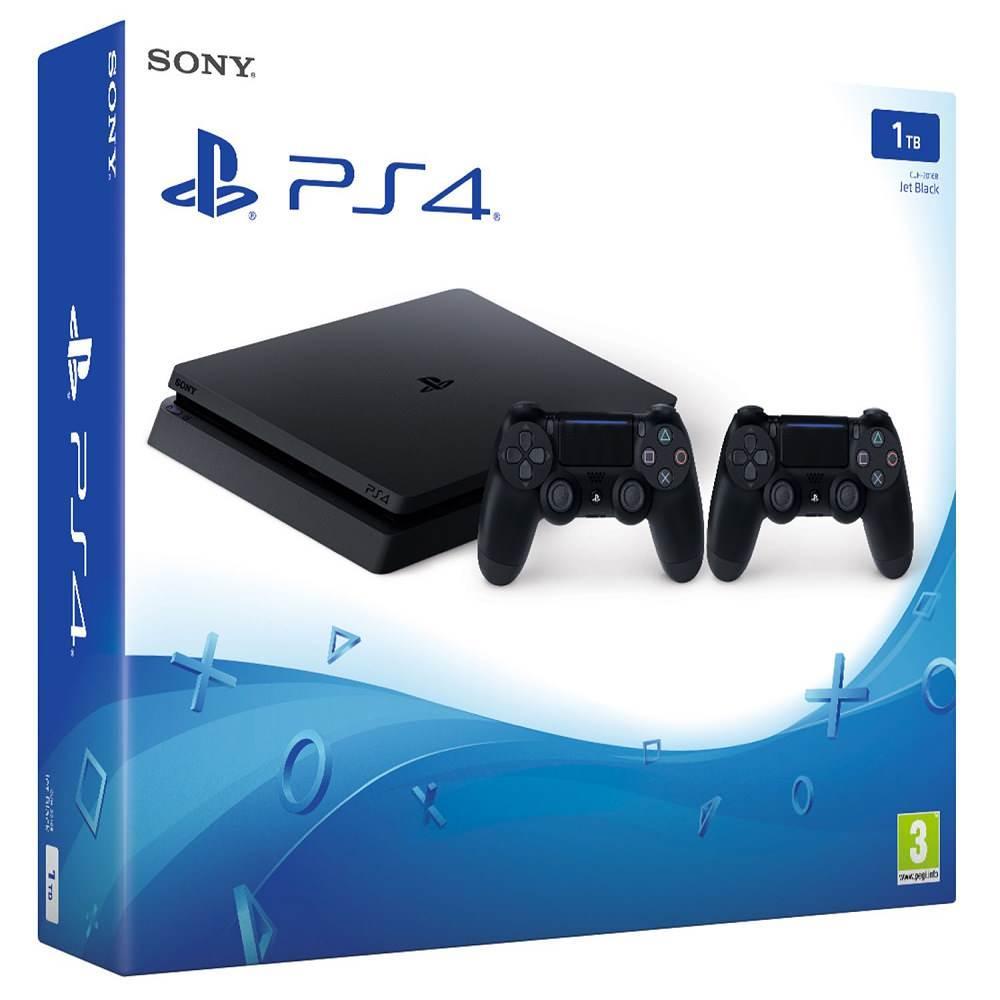 Playstation 4 Slim Negra 1 Tb 2 Controles img #1