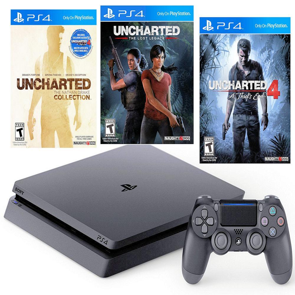 Consola Ps4 Slim 1Tb + Uncharted 1 2 3 4 Y The Lost Legacy img #1
