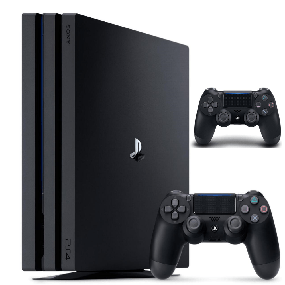 Consola Playstation 4 Pro 1Tb 4K + 2 Controles Negros Ps4