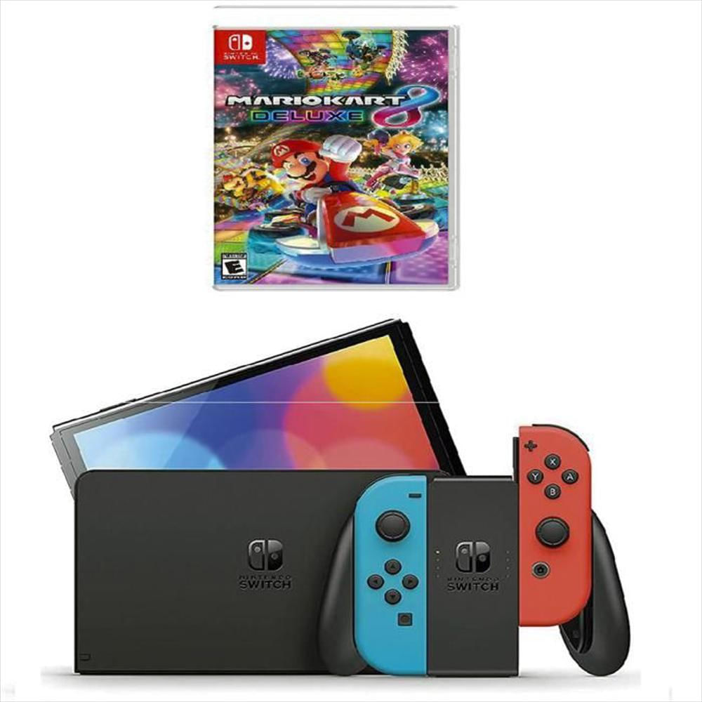 Consola Nintendo Switch Modelo Oled Neon + Mario Kart 8