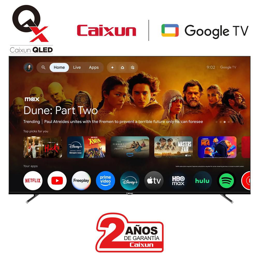 Televisor CAIXUN 85 pulgadas QLED Uhd4K Smart TV C85VHUGQ