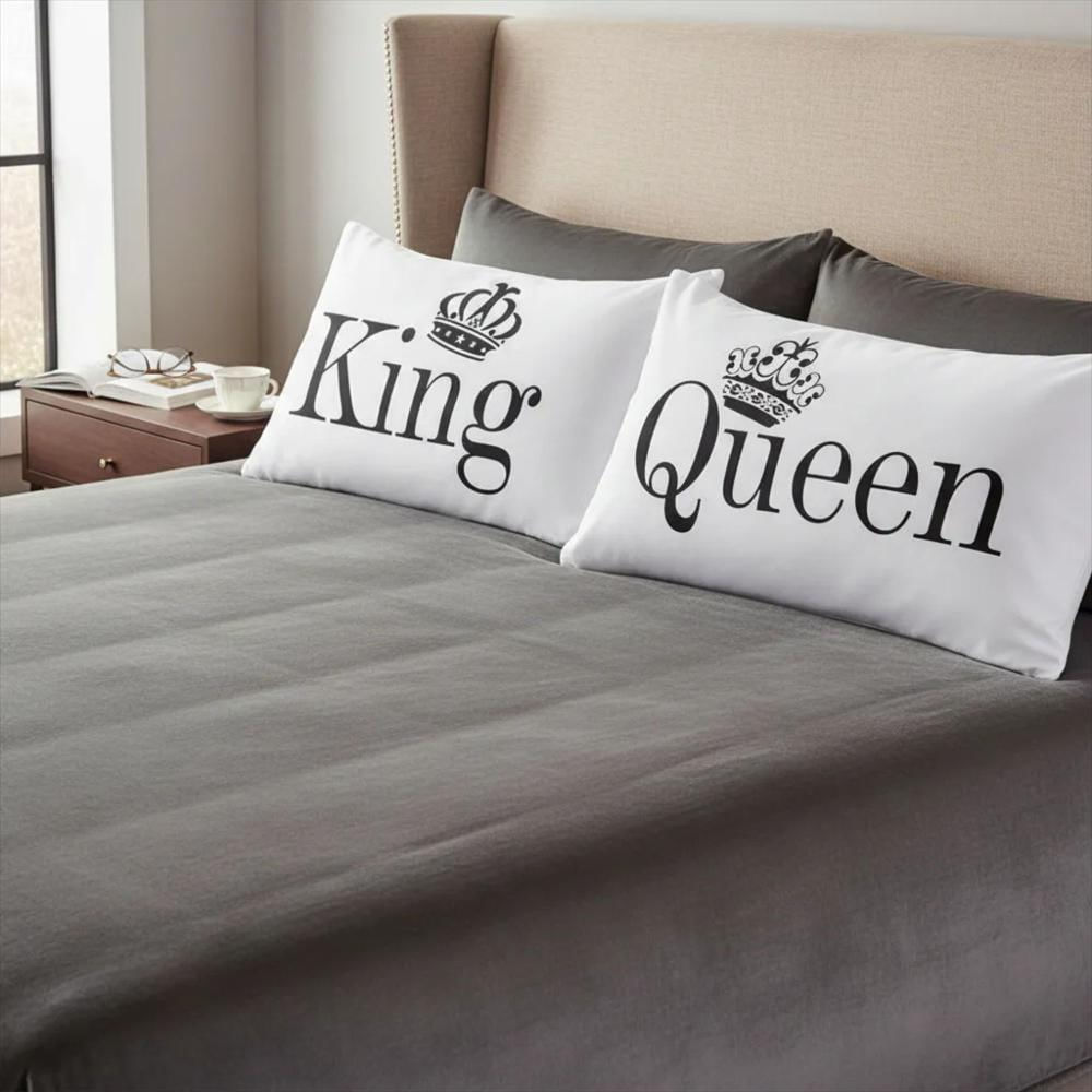 Set X 2 Funda Almohada Estampada Queen & King M Fibra img #2