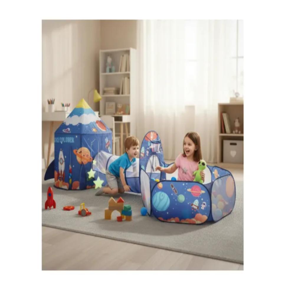 Set Carpa Infantil 3 En 1 + 100 Pelotas Gratis img #2