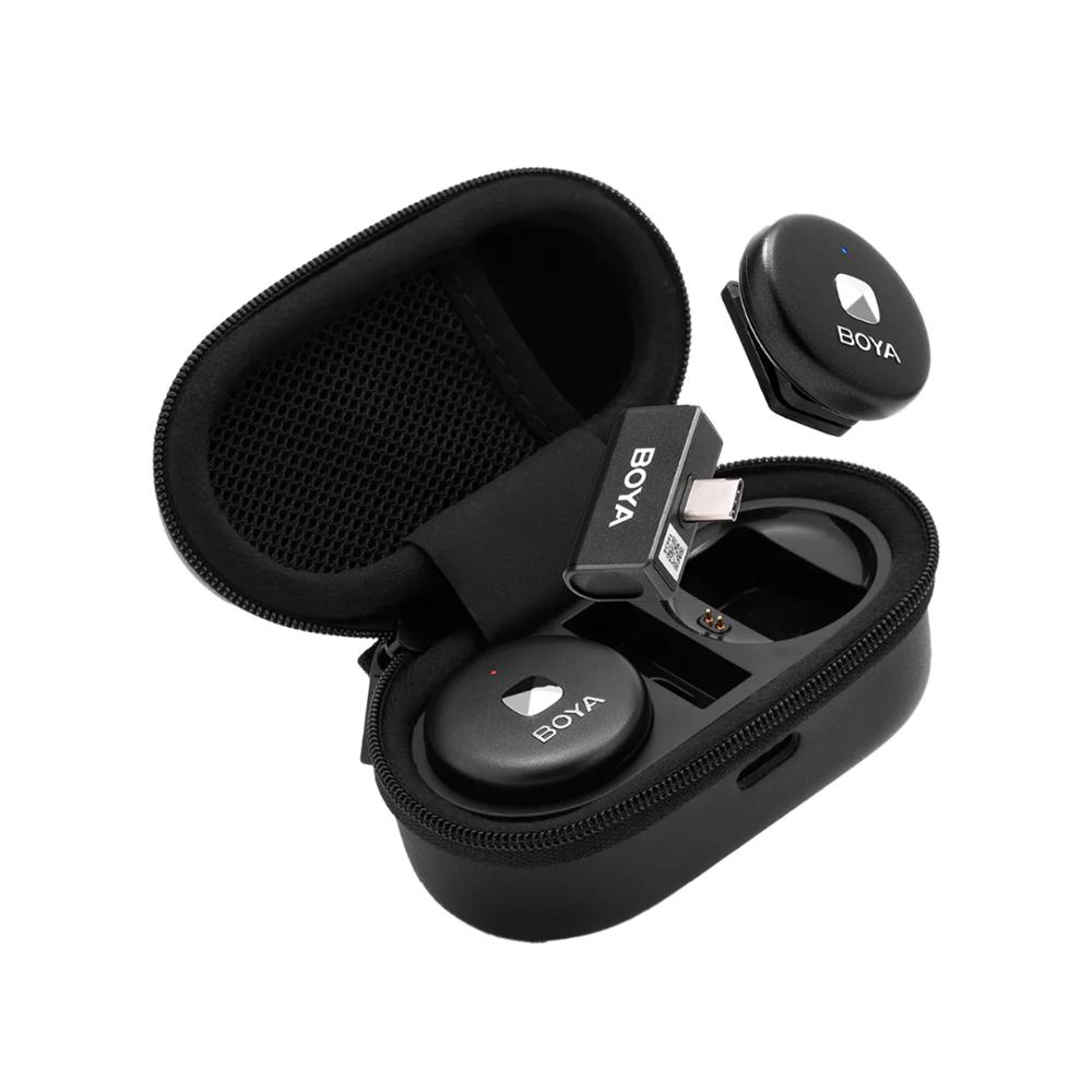 Microfono De Solapa Boya Omic U Conexion Tipo C Color Negro Negro img #1
