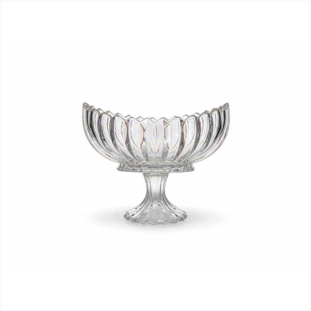 Frutero Decorativo En Cristal Base Ovalada 81905 Muran img #1