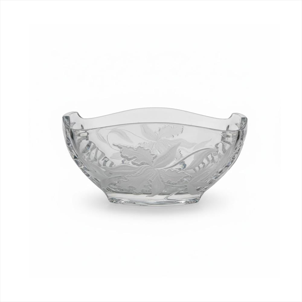 Frutero De Cristal Decorativo Diseño Orquídeas 764 Muran img #1