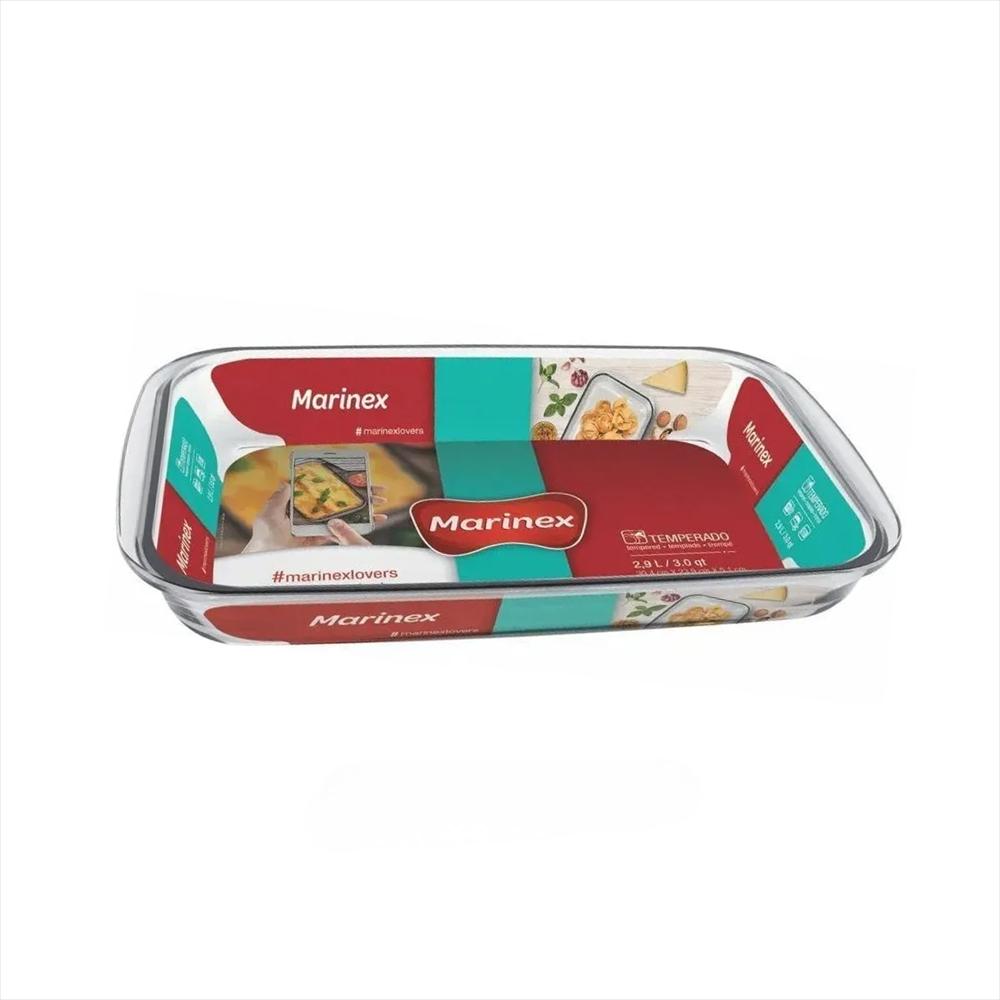 Refractaria De Vidrio Rectangular 2.9 L Para Horno Marinex img #1