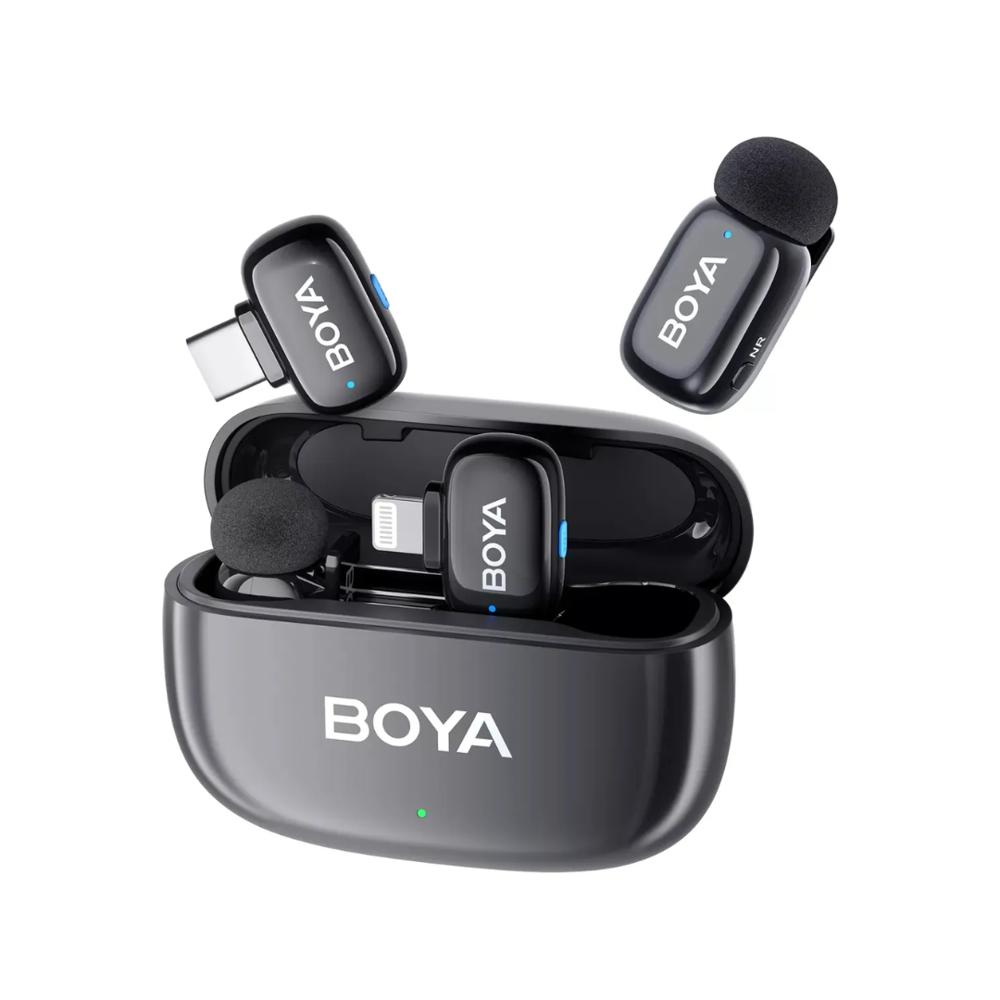 Boya Mini 12 Micrófono Solapa Color Negro Negro img #1