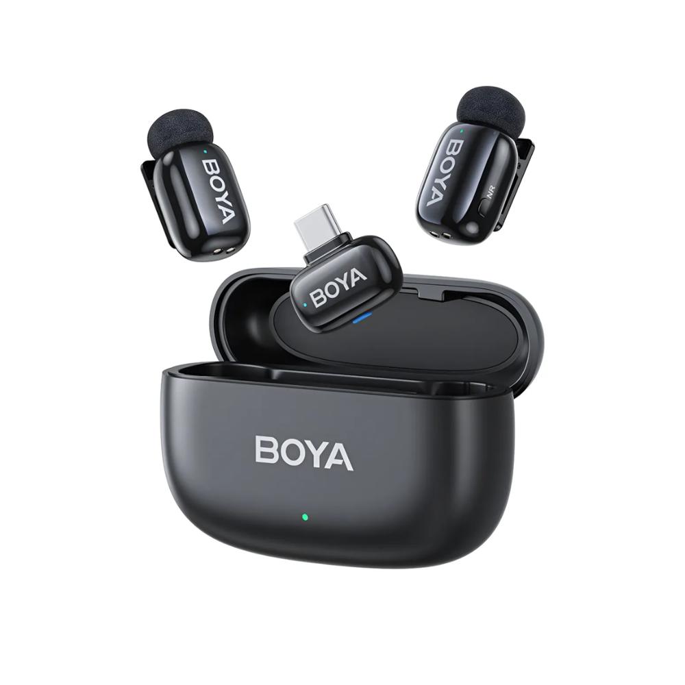 Boya Wireless Microphone Model Mini 14 Con Entrad Usb Tipo C Negro img #1