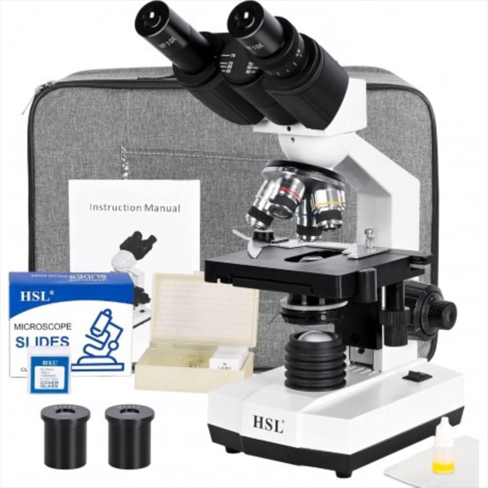 Microscopio Binocular Compuesto Hsl 40X 2500X img #1