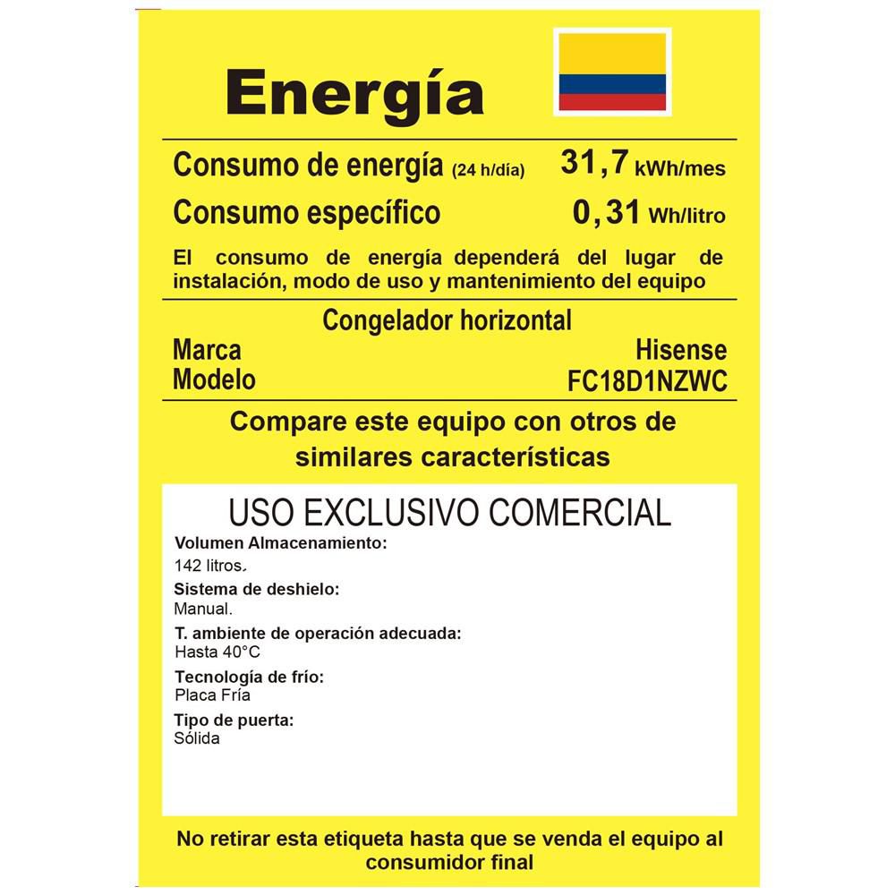 Congelador Horizontal 144L HISENSE BD144 img #8