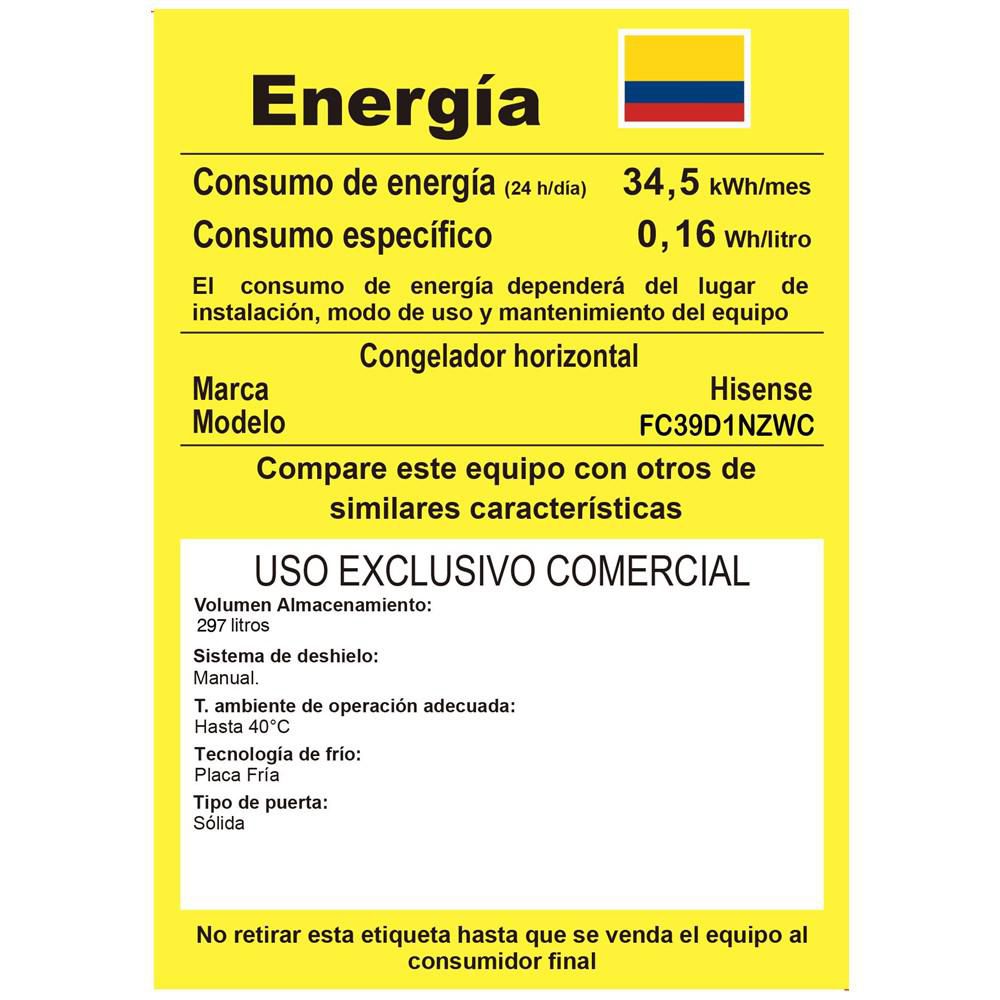 Congelador Horizontal 297L HISENSE BD297 img #8