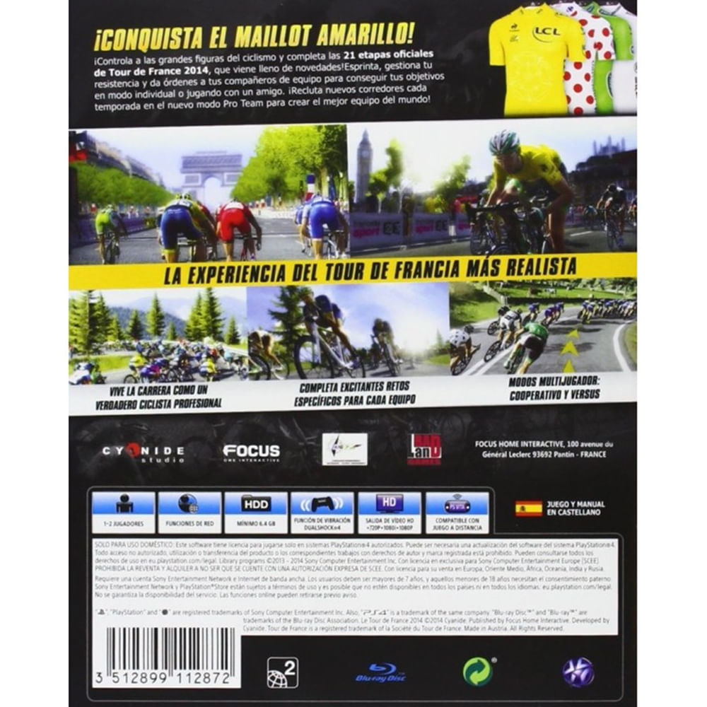 Videojuego Le Tour De France 2014 Ps4 img #2