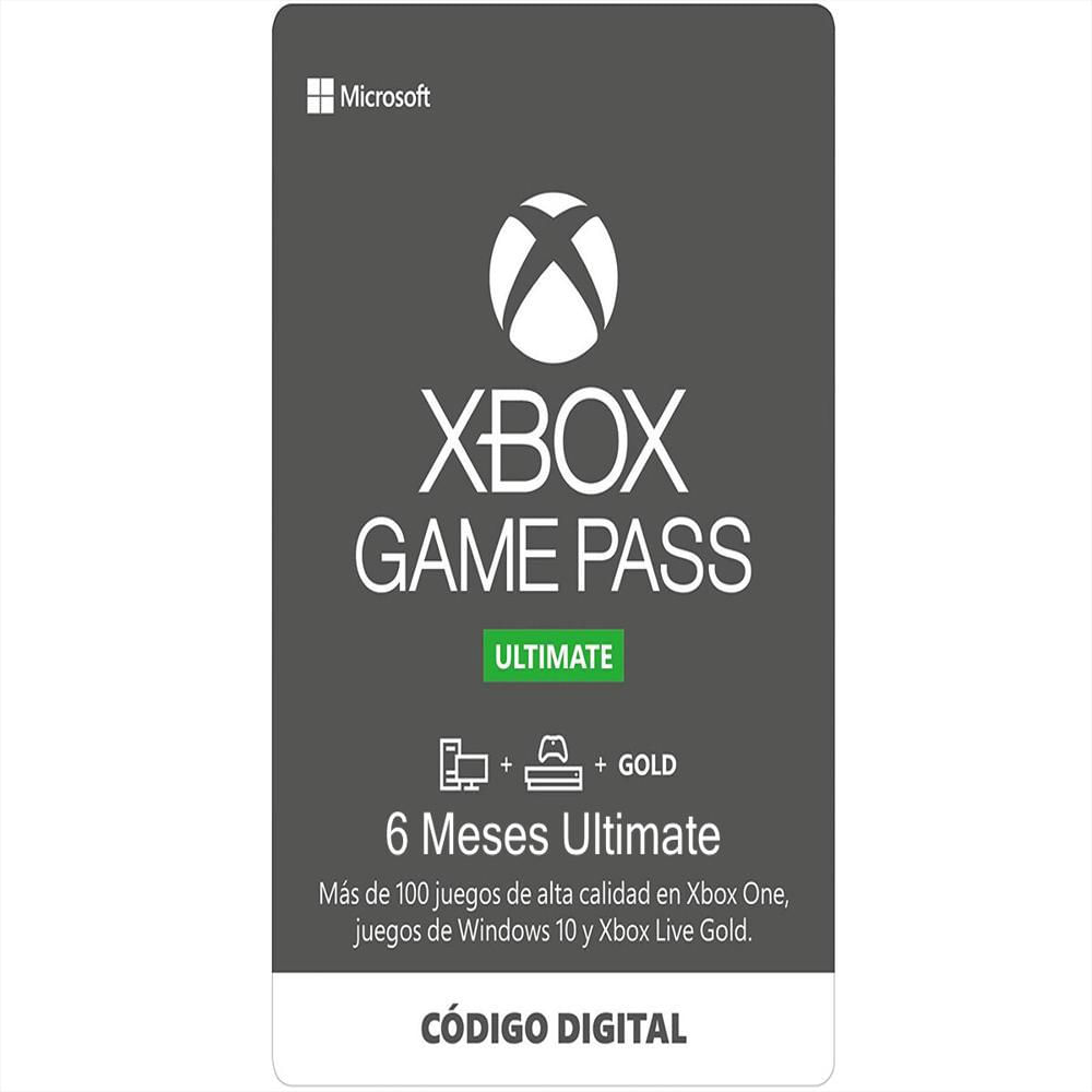 Xbox Game Pass Ultimate 6 Meses Originales Xbox Game Pass Ultimate 6 Meses Originales