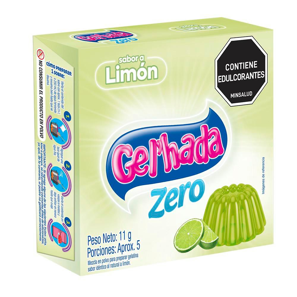 Gelatina GEL HADA zero sabor a limón (11  gr)