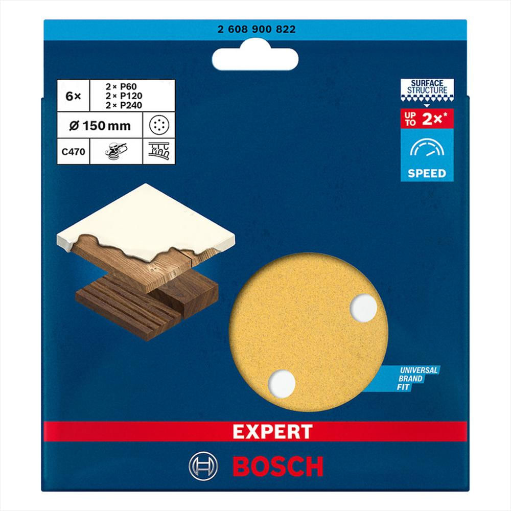 Disco De Lija Bosch Expert C470; 150Mm G60/120/240 img #2