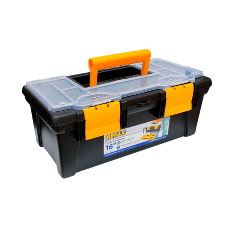 Caja Plastica Para Herramientas 16 pulgadas Negra img #1