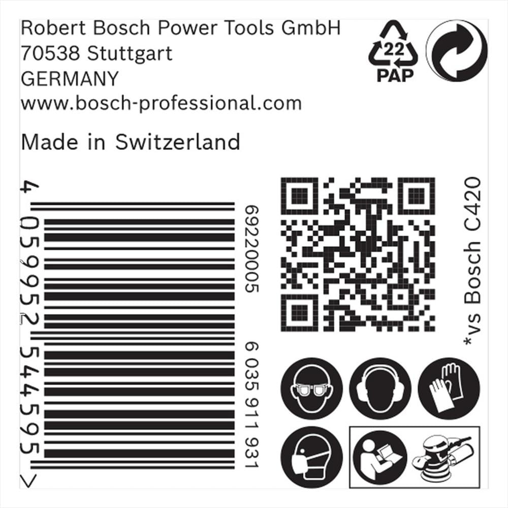 Disco De Lija Bosch Expert C470; 125Mm G220 (3 Unds) img #4