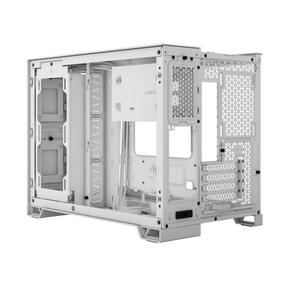 Chasis Corsair 2500X Blanco Atx Con Panel De Vidrio img #3