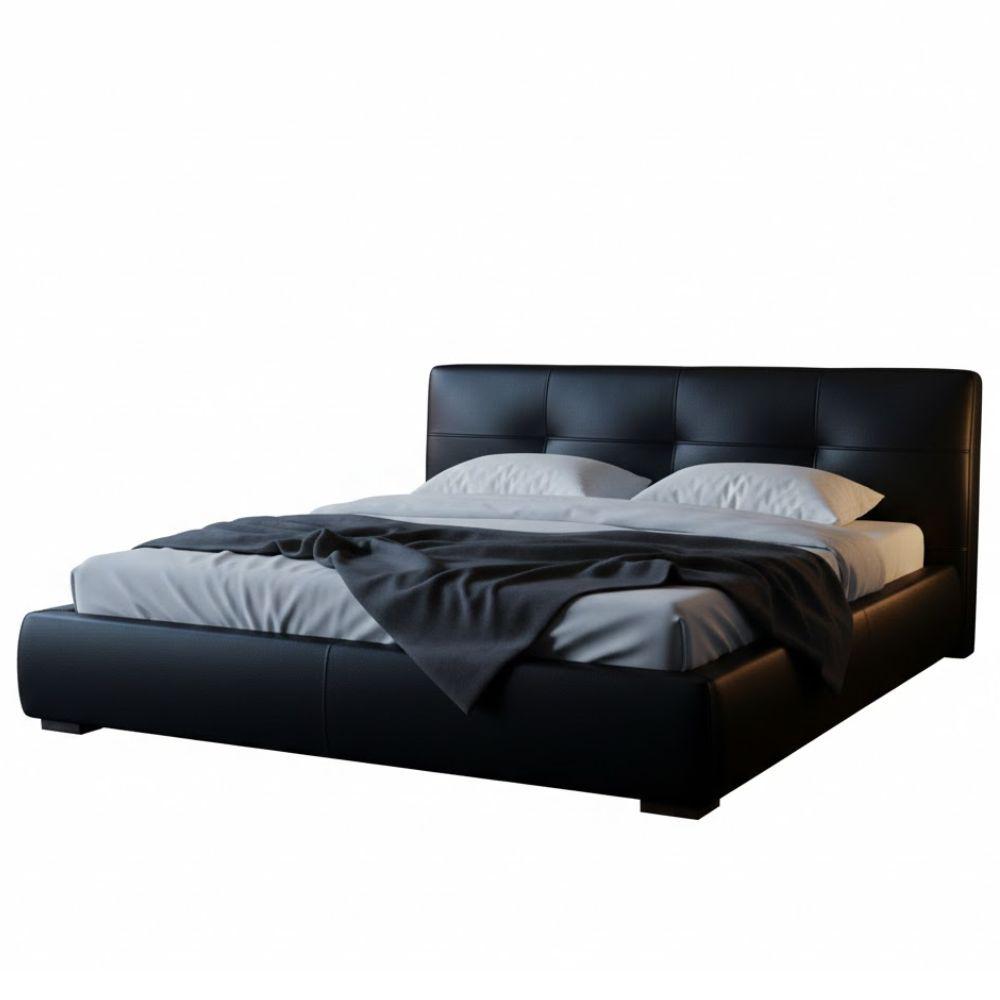 Cama Heavy Queen En Cuero Natural img #1
