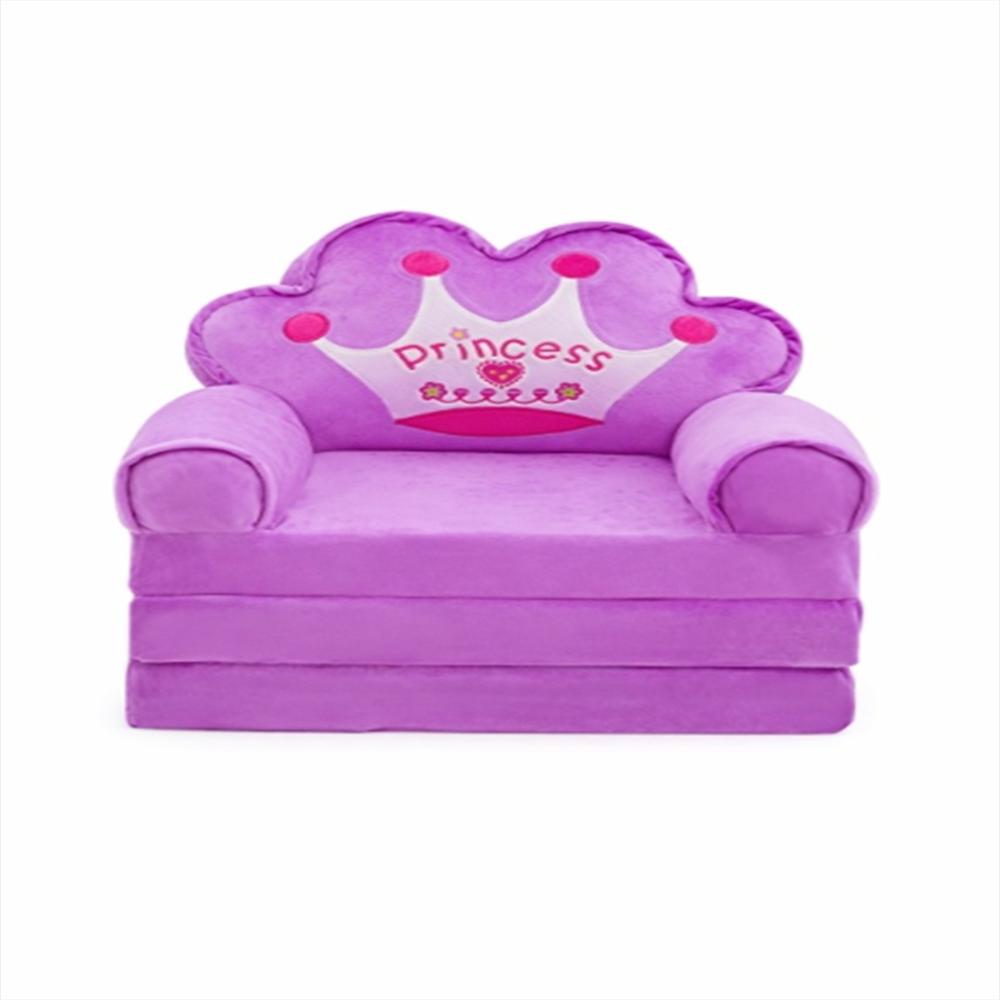 Sofa Cama Plegable Para Niñas Princesa Morado img #1