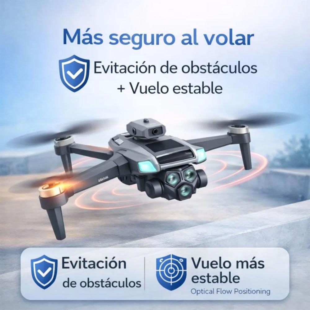 Dron Camara Hd Pantalla 4.3 Plegable 2.4G Sensor Obstaculo Oscuro img #3
