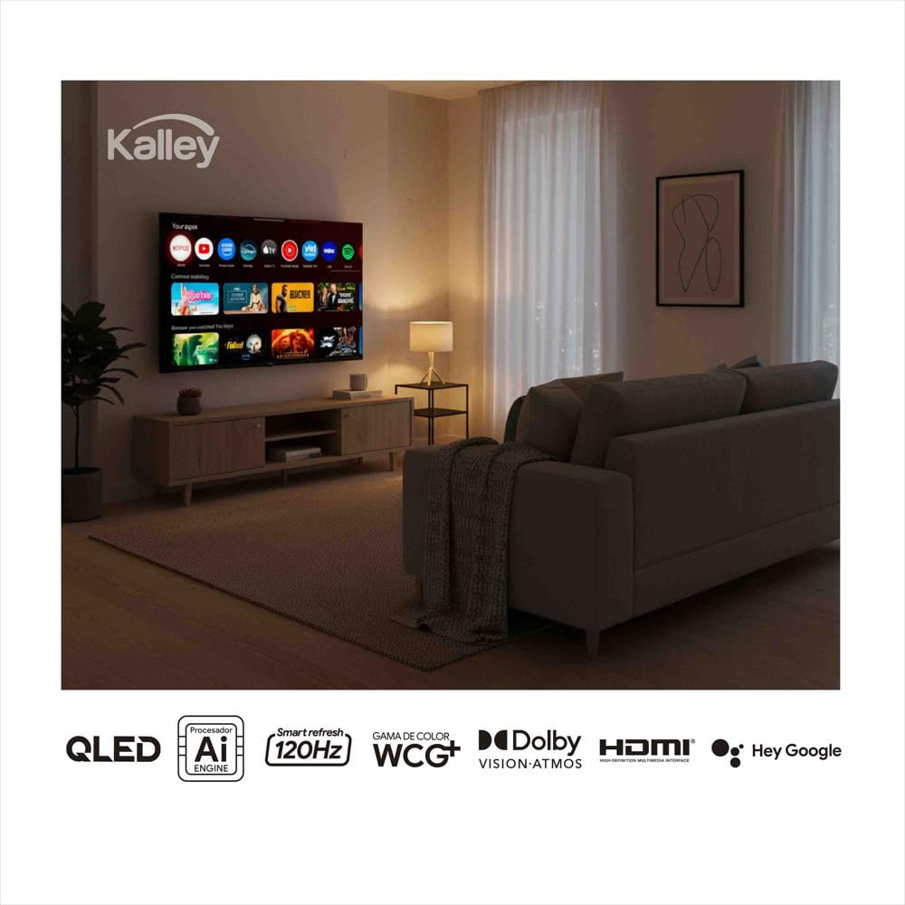 Televisor Kalley 75 Pulgadas Qled 4K img #3