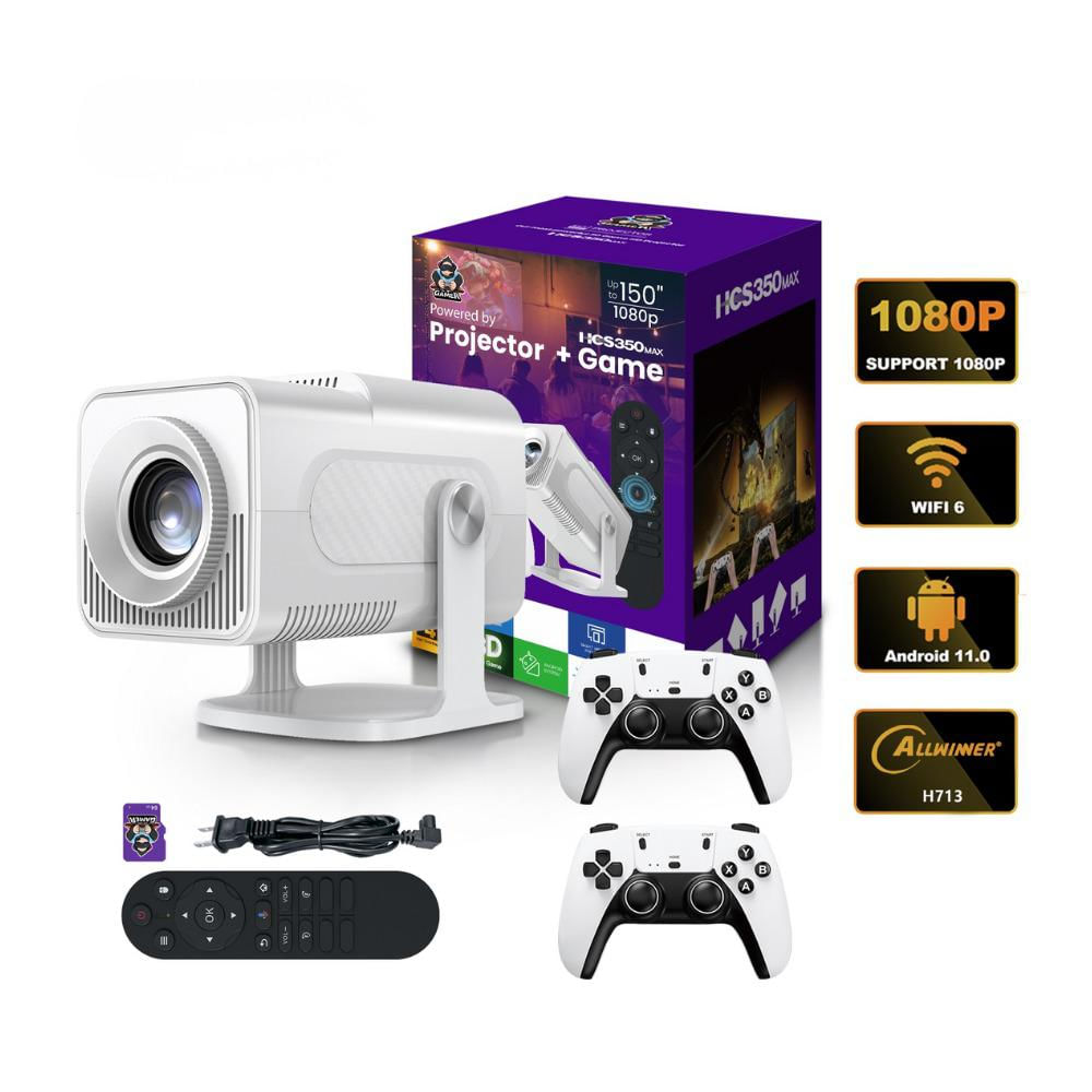 Proyector Hcs350 Android 11 Full Hd Juegos Retro 20.000 Juegos Con 2 Controles img #2