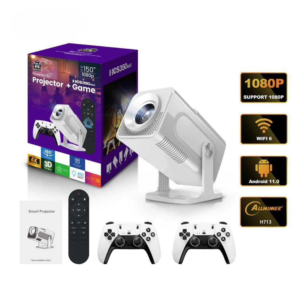Proyector Hcs350 Android 11 Full Hd Juegos Retro 20.000 Juegos Con 2 Controles img #3