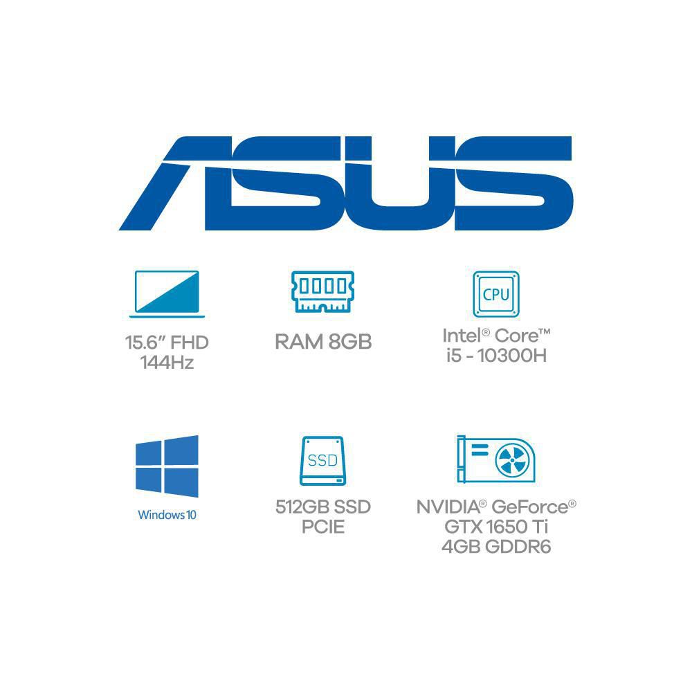 Portatil ASUS  Intel Core i5 10300H RAM 8 GB 512 GB SSD FX506LIHN img #2