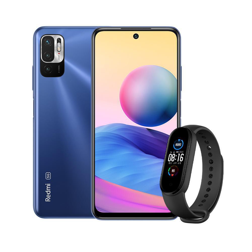 Celular XIAOMI Redmi Note 10 128 GB 4 GB RAM Azul + Band 5 img #1