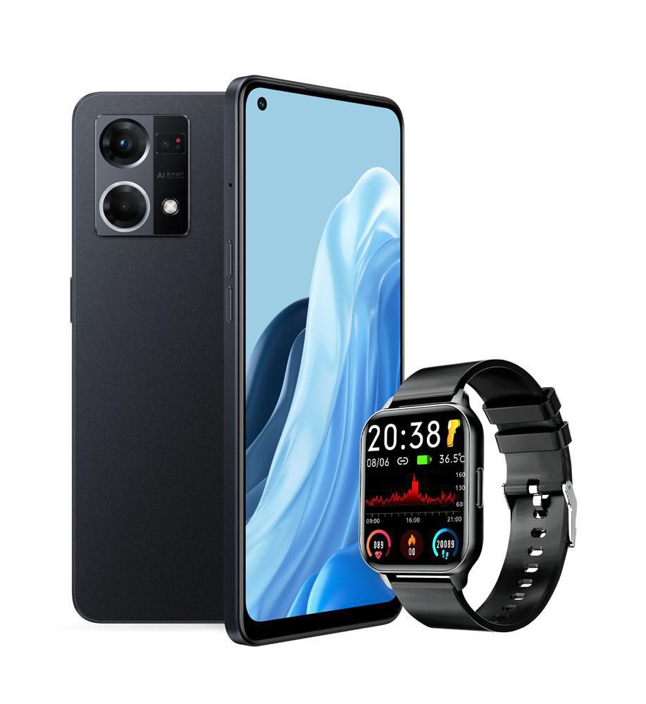 Celular OPPO Reno 7 128 GB 6 GB RAM Negro + Smartwatch img #4