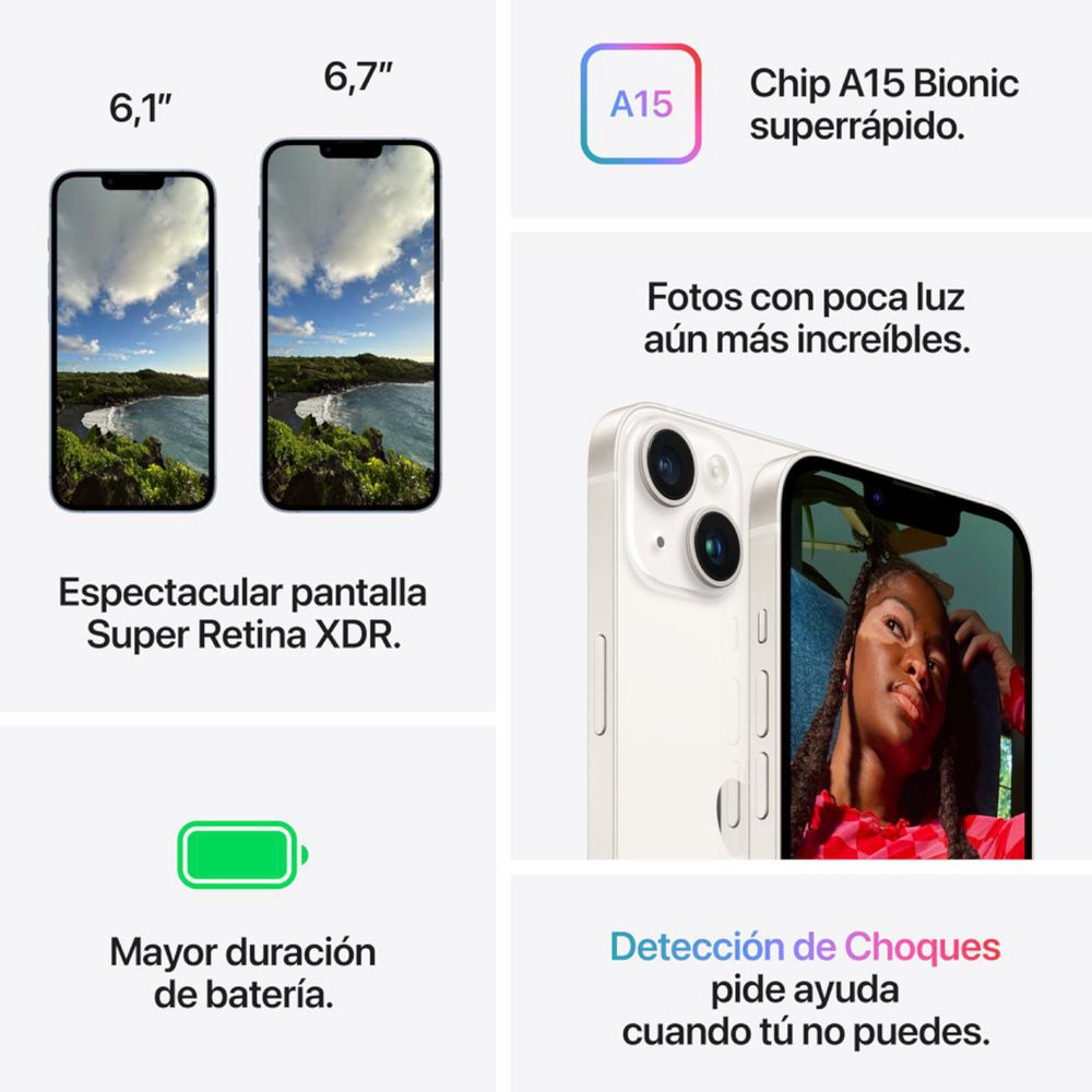 iPhone 14 256 GB Medianoche img #7