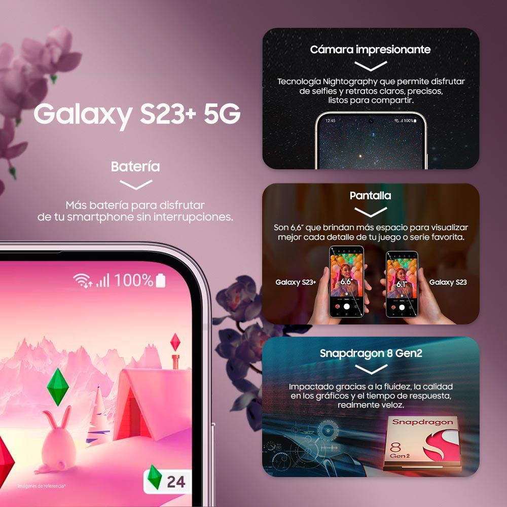 Celular SAMSUNG S23+ 5G 256 GB 8 GB RAM Negro img #2