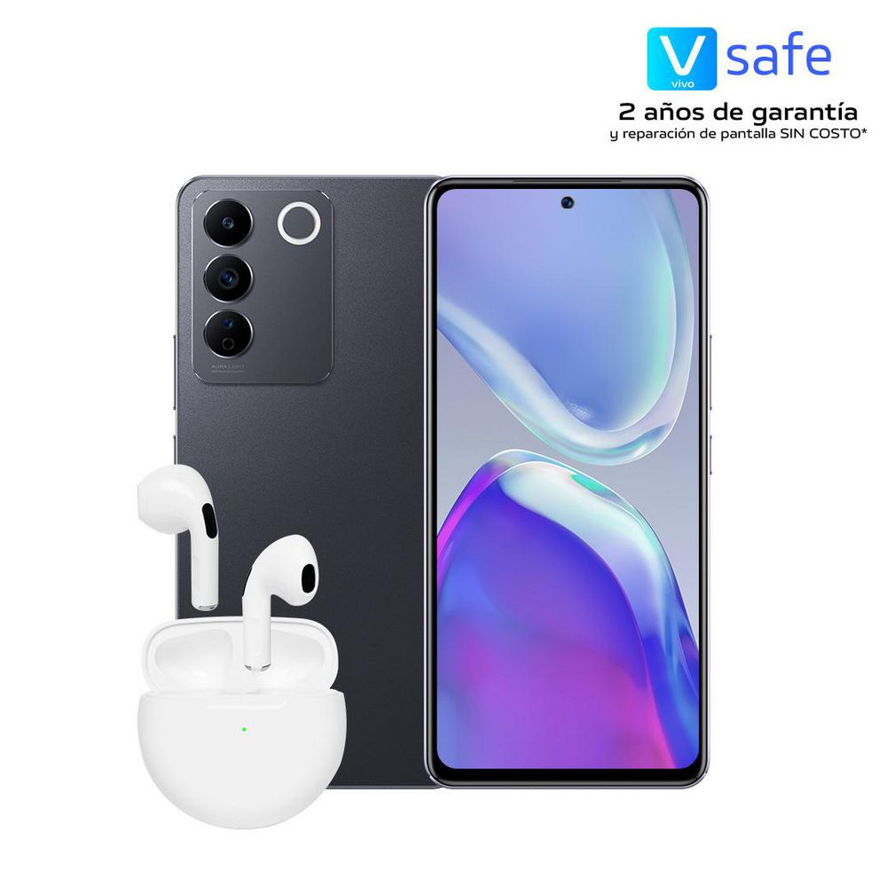 Celular VIVO V25e 256 GB 8 GB RAM Negro + Audifonos TWS img #1
