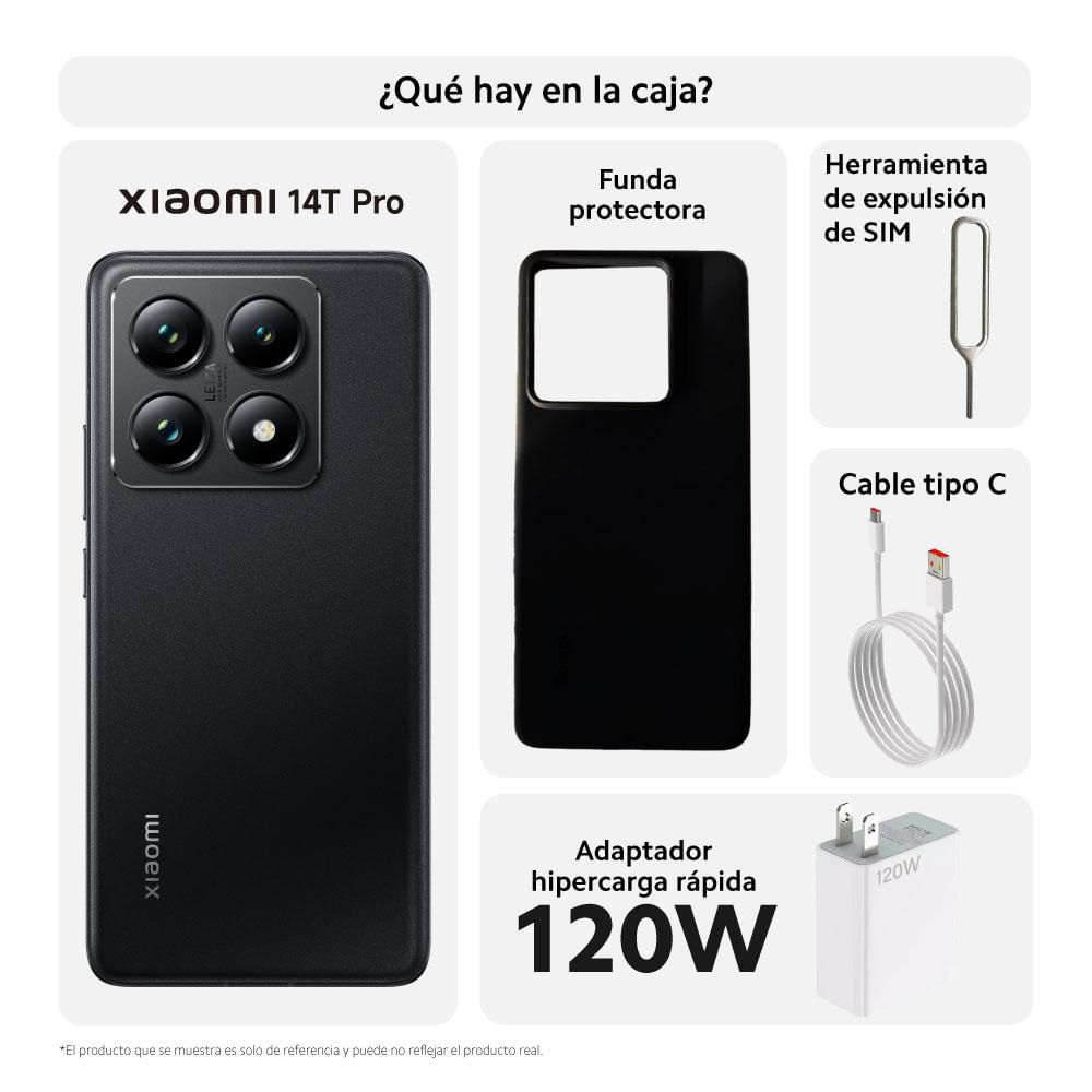 Celular XIAOMI 14T PRO 5G 512 GB 12 GB RAM Negro img #3