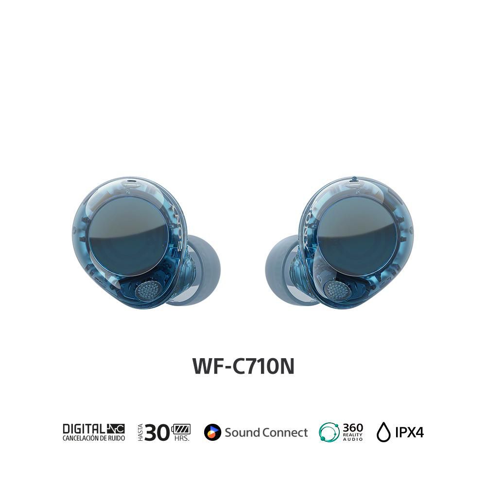 Audifonos  Inalámbricos SONY  WFC710N Azul Cristal Audifonos  Inalámbricos SONY  WFC710N Azul Cristal