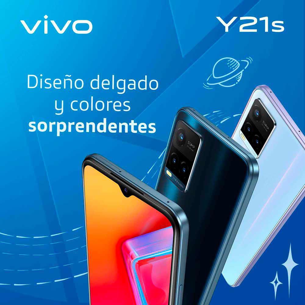 Celular VIVO Y21S 128 GB 4 GB RAM Azul Medianoche + Audífonos img #6
