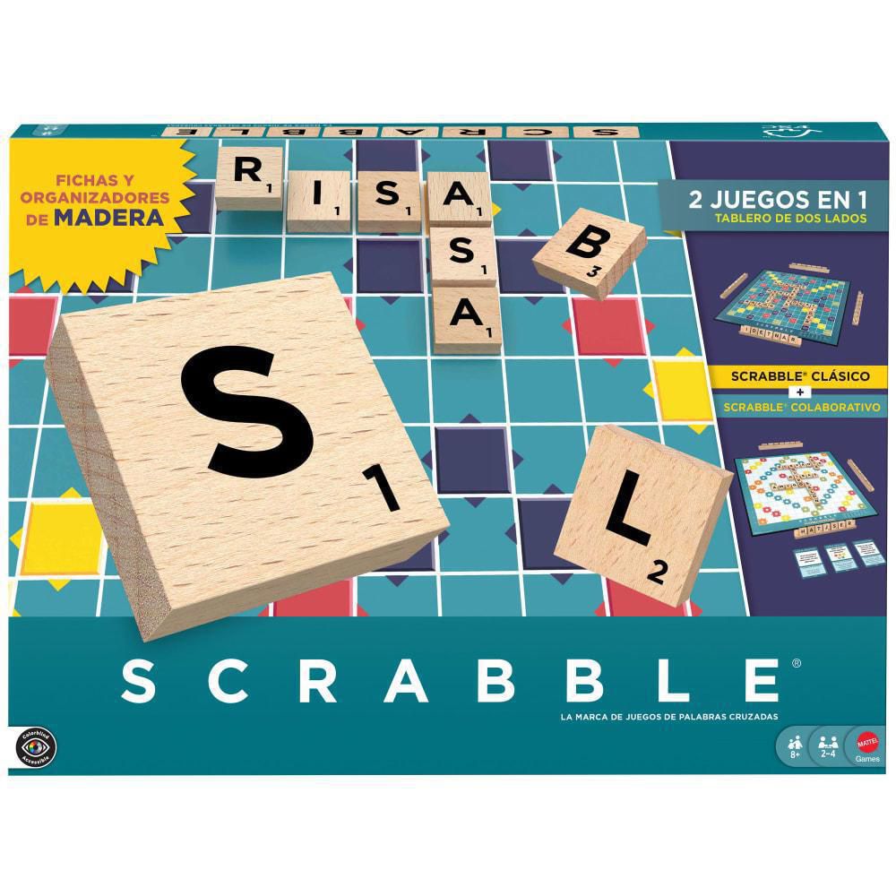 Juego de mesa Scrabble Madera Clásico  MATTEL JUEGOS