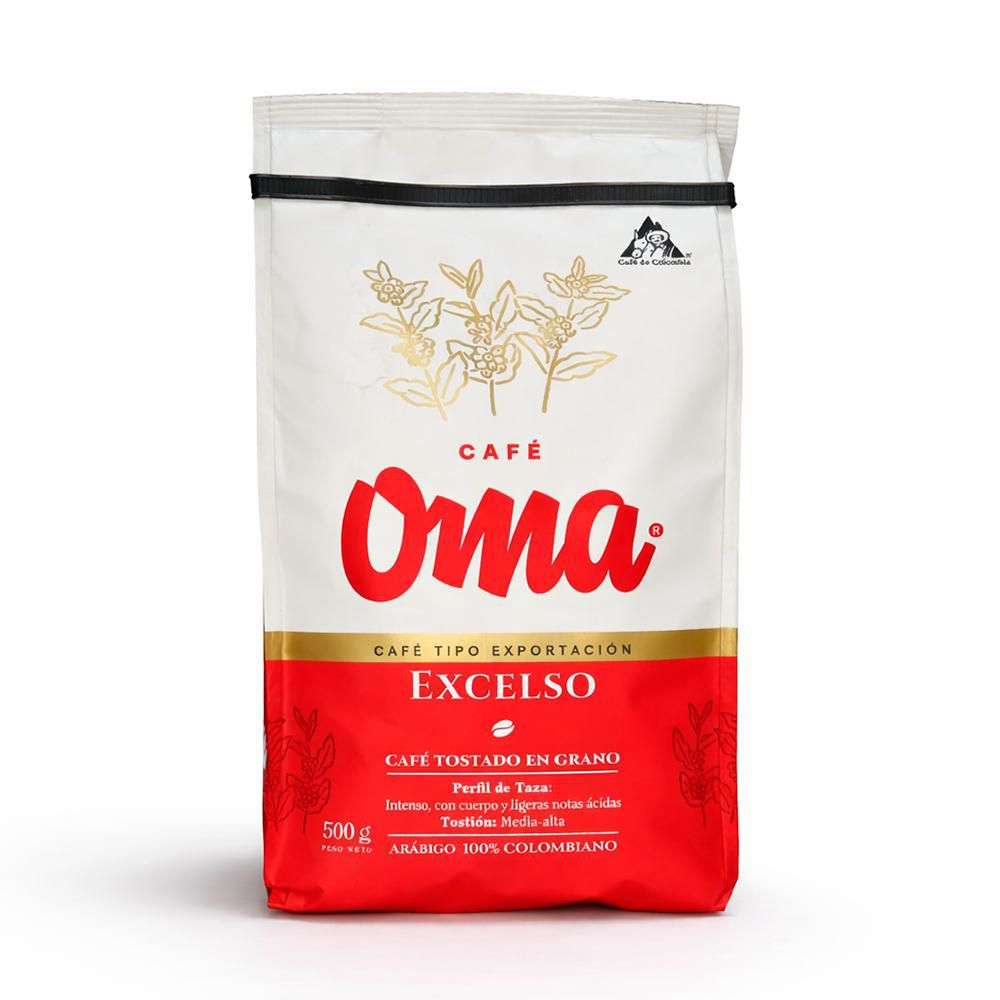 Café OMA excelso en grano (500  gr)