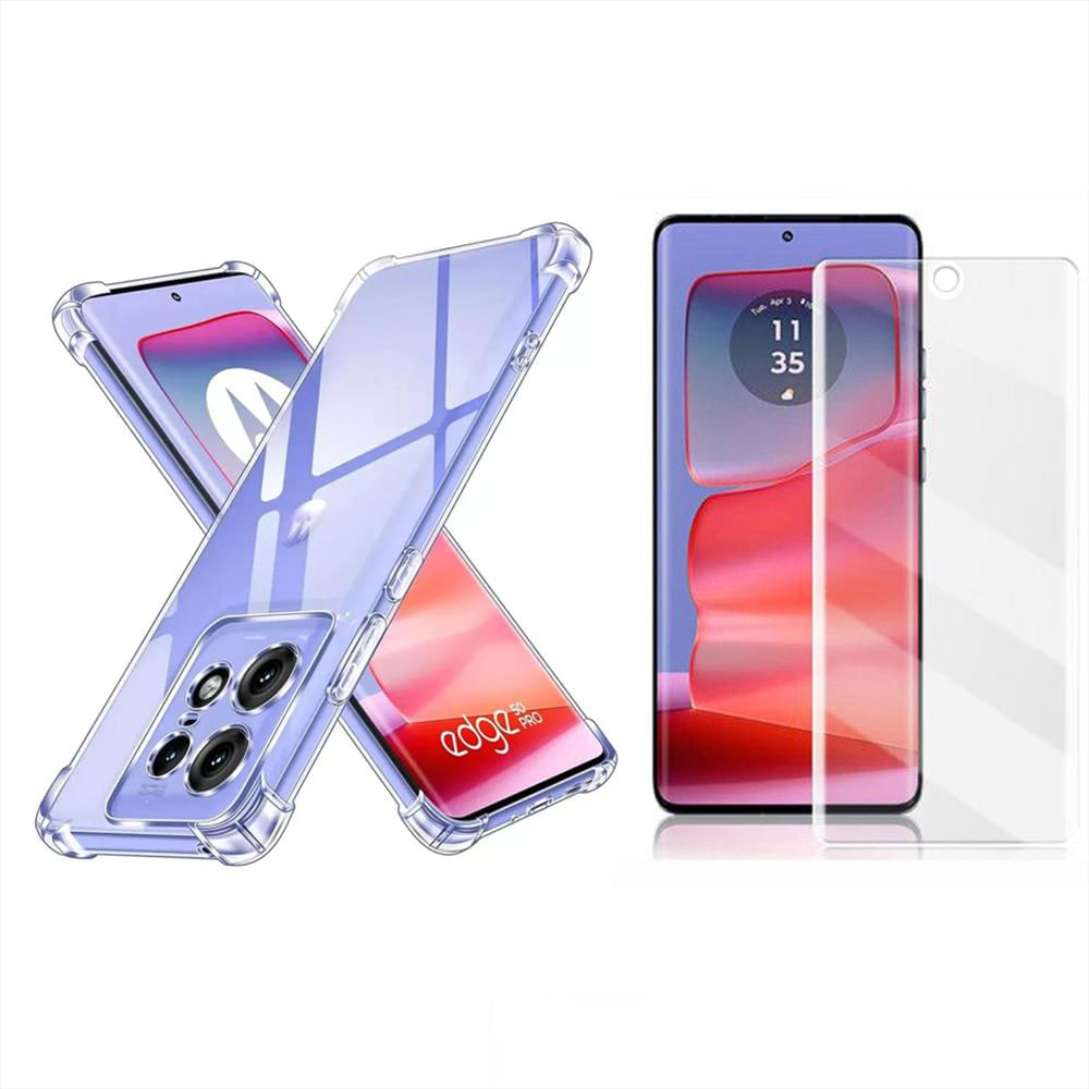 Funda Airbag Antichoque + Hidrogel Hd Para Motorola Edge 50 Pro