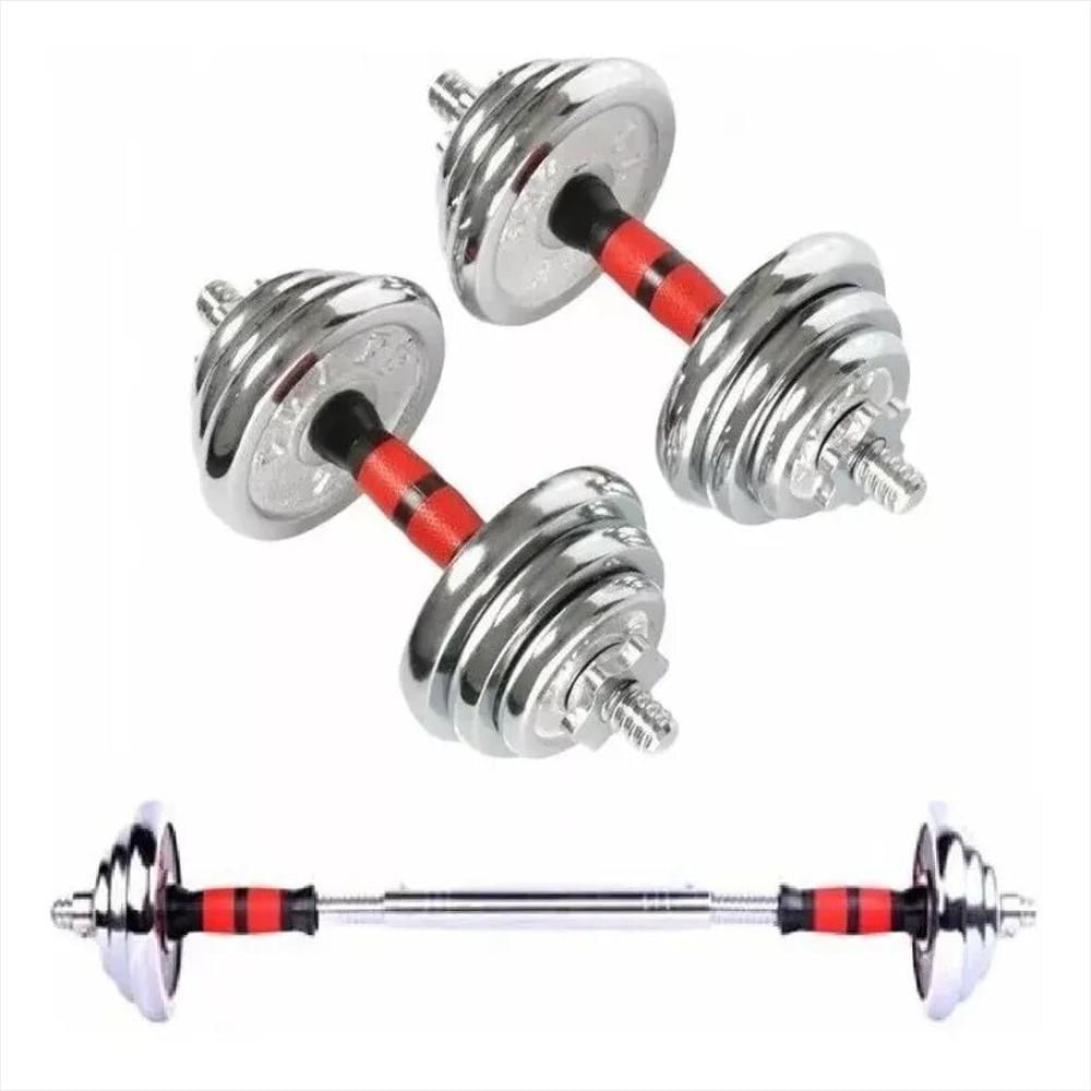 Kit De Pesas 20 Kg Hierro Cromado img #3