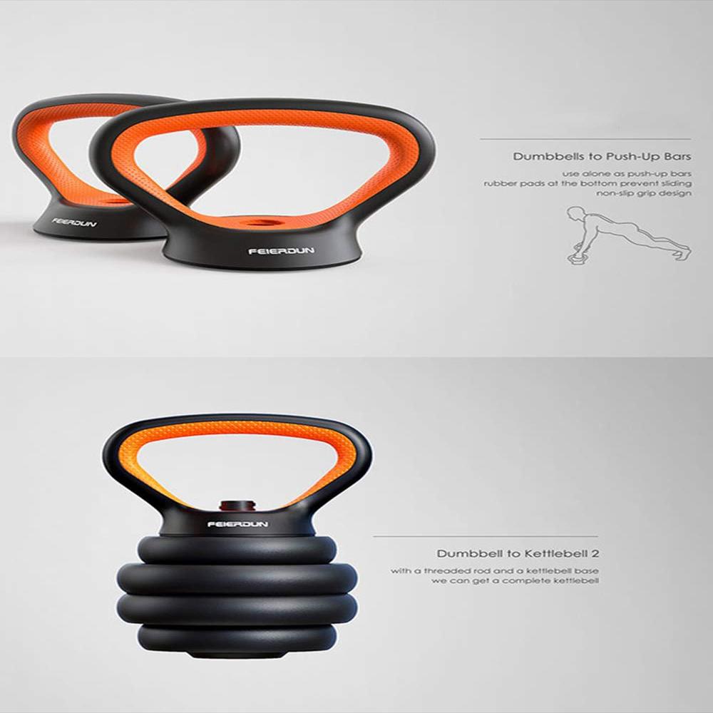 Set De Soportes Para Flexiones Con Adaptador De Pesas X3 Piezas img #3