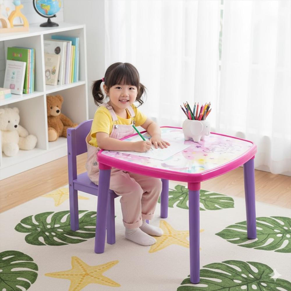 Mesa Infantil Armaty Unicornio Fucsi/Morado img #2