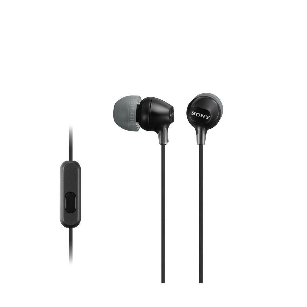 Audífonos Alámbricos SONY Con microfono MDREX15AP/B Negro